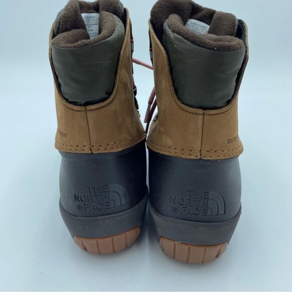 NWOT The North Face Shellista IV Shorty Women's Brown Snow Boots size 8 - Picture 3 of 9
